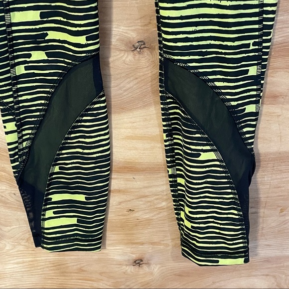 lululemon 4 Crop leggings Pace Rival Sea Wheeze - Picture 8 of 9